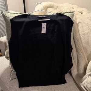 Ann Taylor Black Knit Vest
